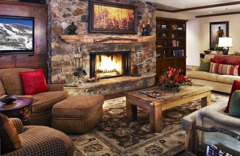 Guest living room at East West Resorts Beaver Creek.