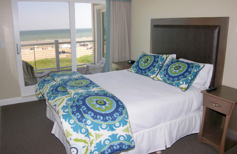 Guest bedroom at Alouette Beach Resort.