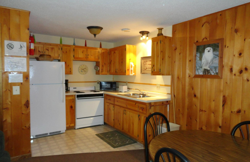 Cabin kitchen at YMCA Camp Northern Lights.