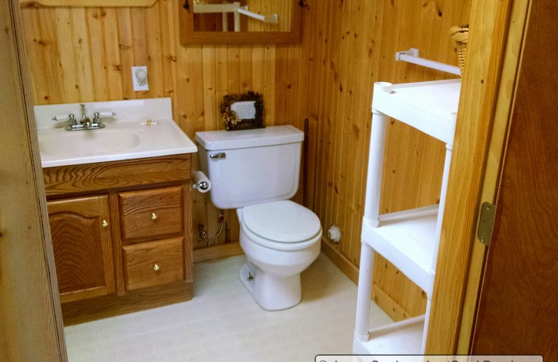 Bathroom at Lost Creek Guest Ranch.