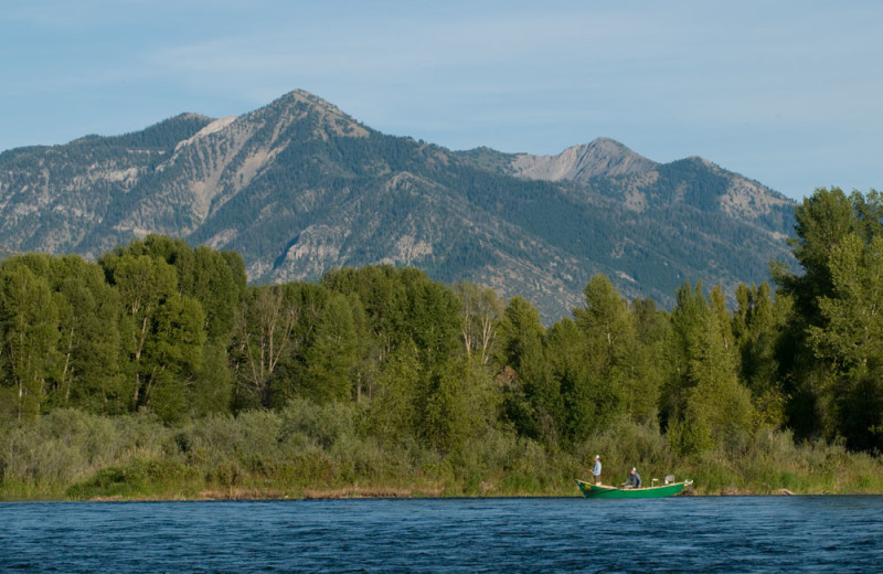 Scenic mountain view at Teton Valley Lodge.