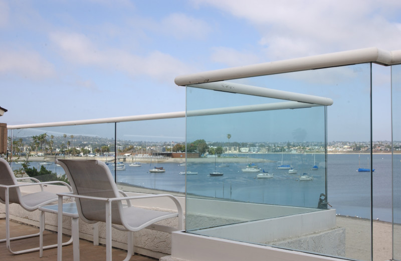 Rental balcony at Beach and Bayside Vacations.