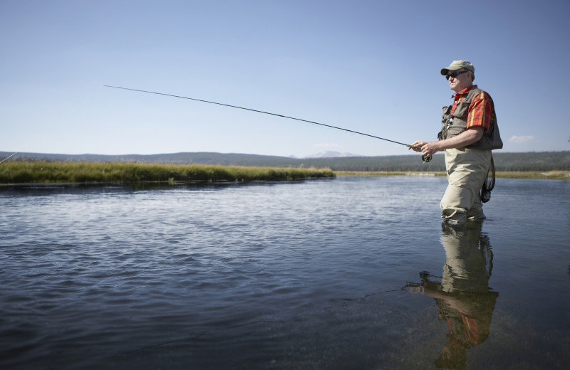 Fishing at Skyport Lodge.