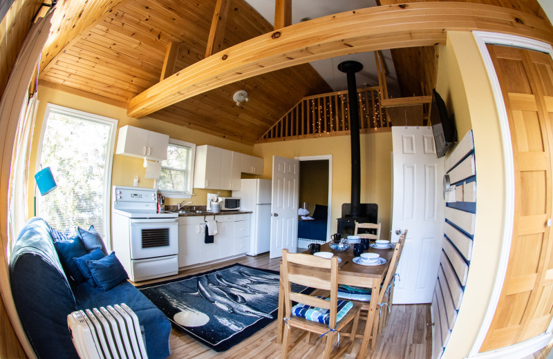 Cottage interior at Myers Cave Resort.