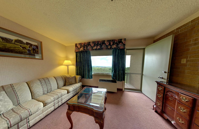 Guest room at Old Orchard Inn & Spa.