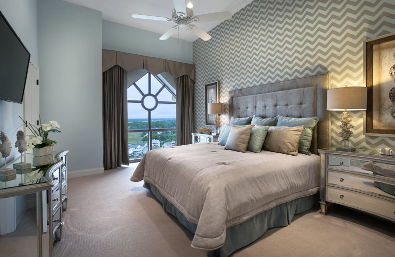 Penthouse bedroom at North Beach Plantation.