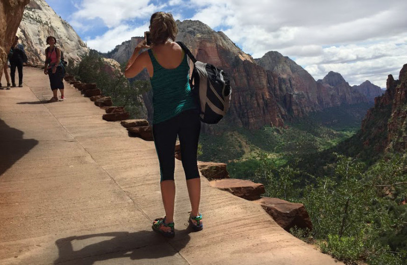 Hiking at Zion Ponderosa Ranch Resort.