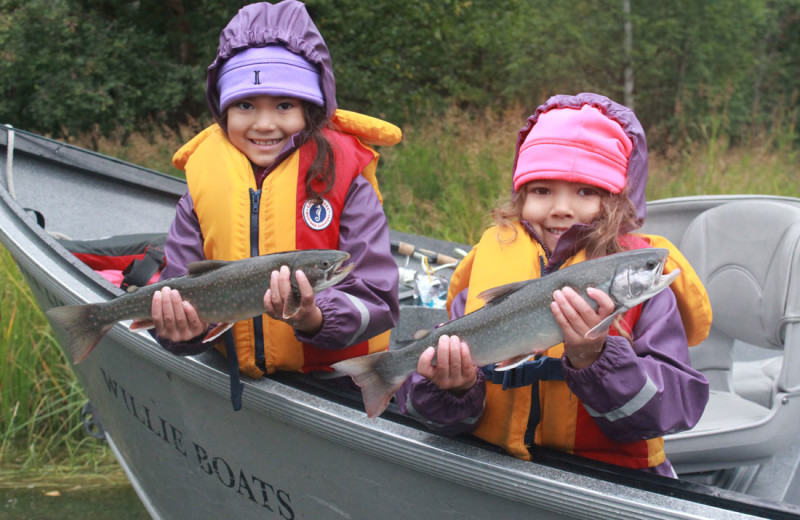 Fishing at Salmon Catcher Lodge.