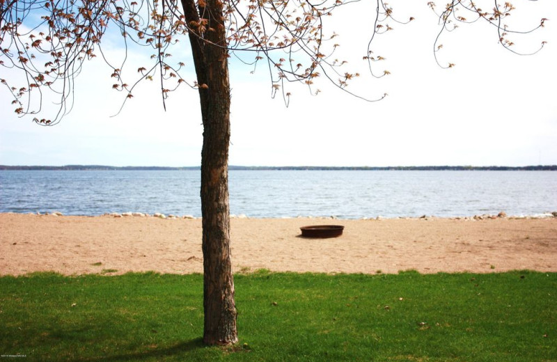 Beach at Rush Lake Resort.