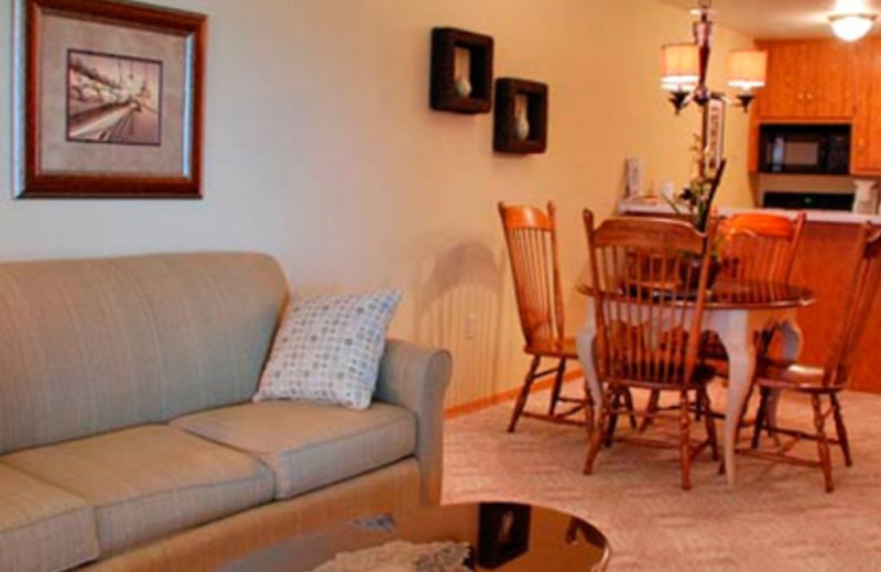 Guest room interior at Newport Resort.