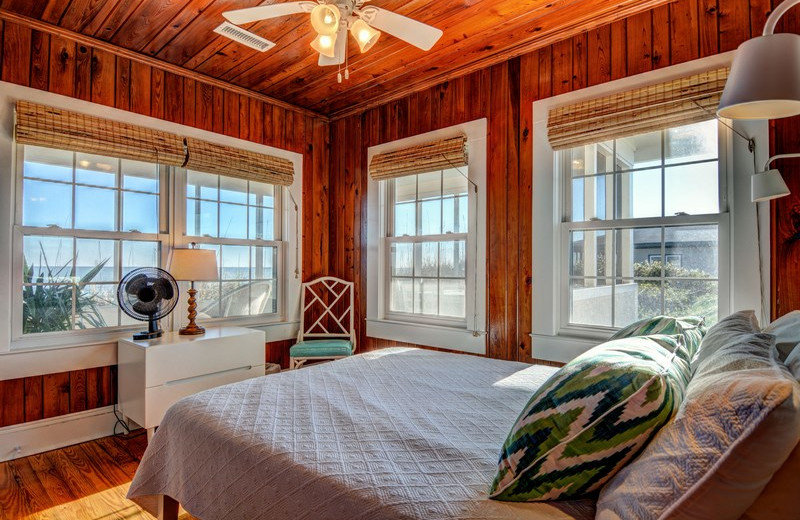 Rental bedroom at Topsail Realty.