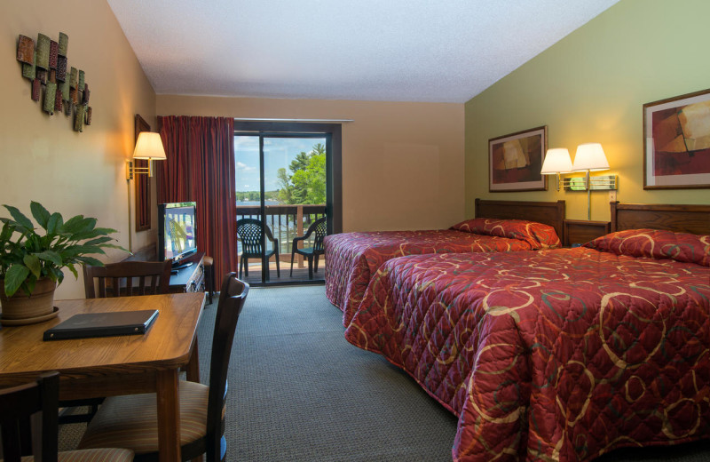 Guest room at Baker's Sunset Bay Resort.