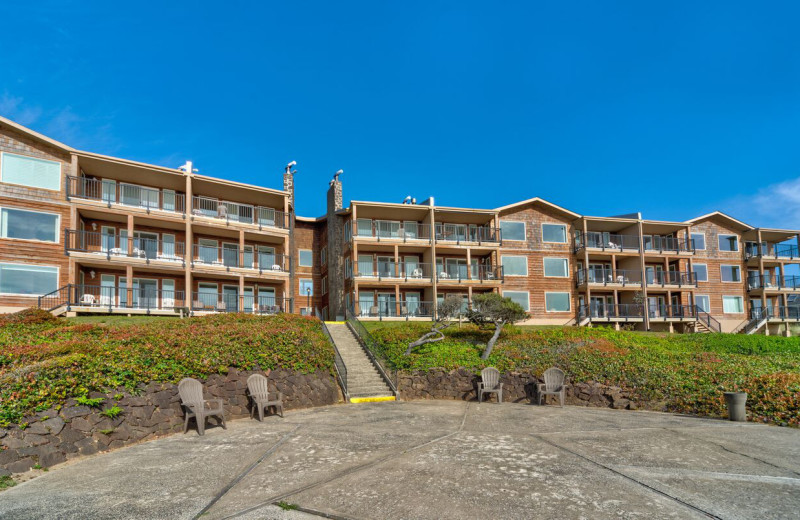 Exterior view of Cavalier Beachfront Condominiums.