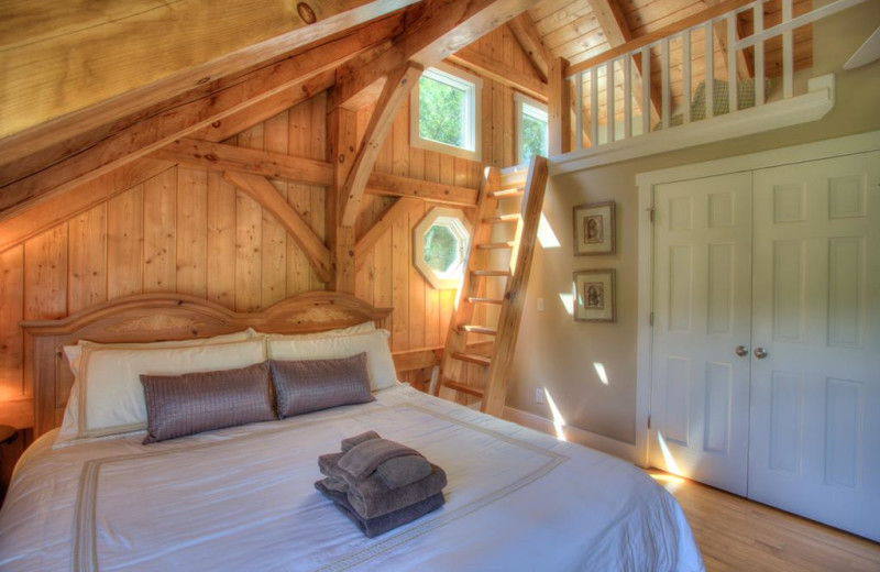 Rental bedroom at Yonder Luxury Vacation Rentals.