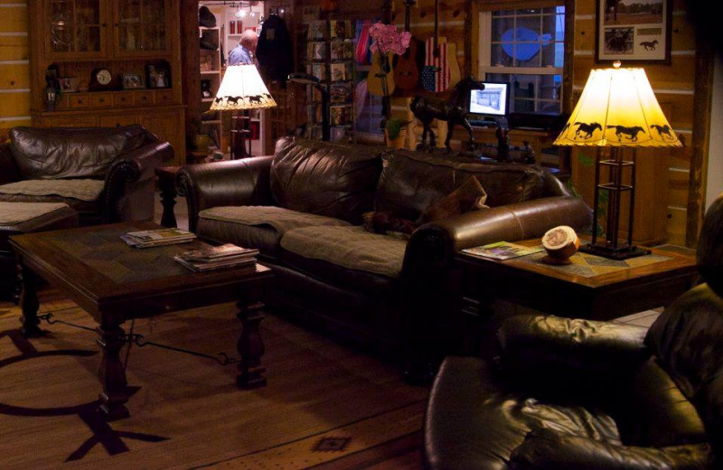 Lounge at Colorado Cattle Company Ranch.