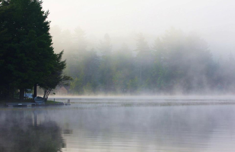 The lake at Water's Edge Inn & Conference Center.
