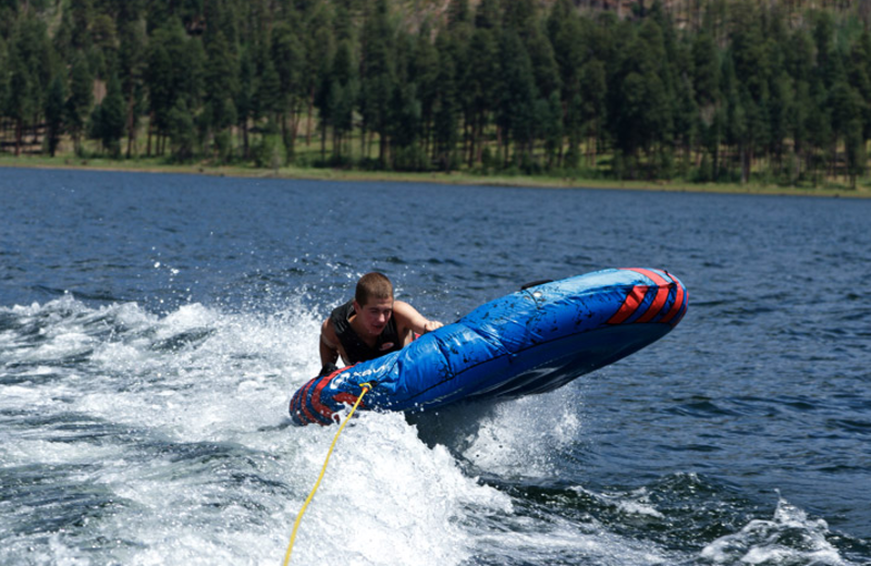 Water tubing at Colorado Trails Ranch.