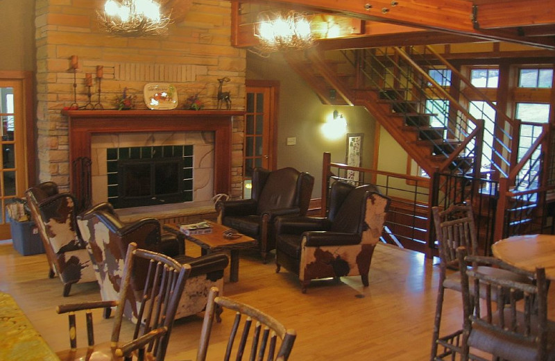 Lodge interior at Cedar Valley Lodge & Hunting.