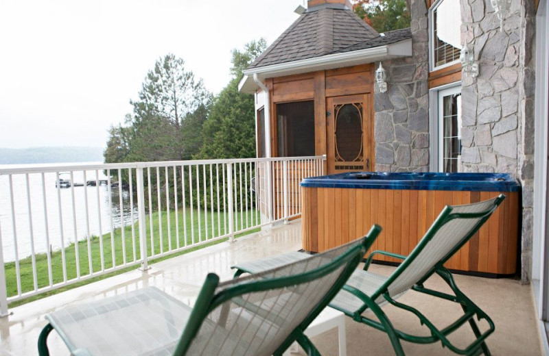 Cottage deck at The Couples Resort.