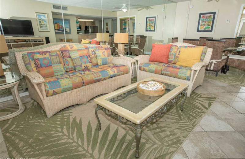 Living room at Holiday Isle Properties - Holiday Surf & Racquet 614.