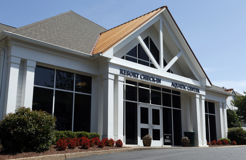 Aquatic center exterior at King's Creek Plantation.