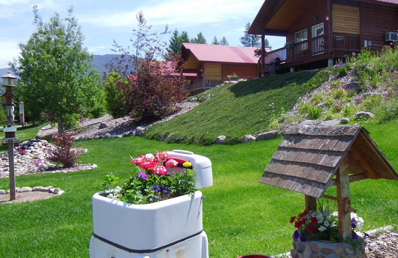 Cabins at Glaciers' Mountain Resort.