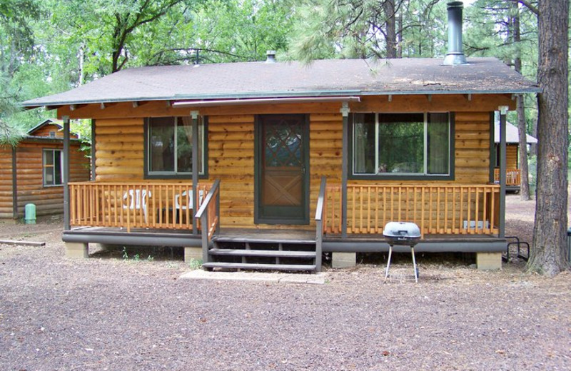 Cabin at Lazy Oaks Resort.