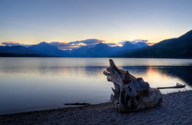 Lake view at Glacier National Park near North Forty Resort.