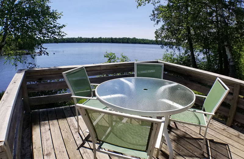 Deck view at Nor'Wester Lodge 