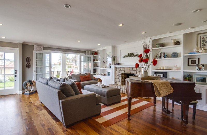 Rental living room at Cal Vacation Homes.