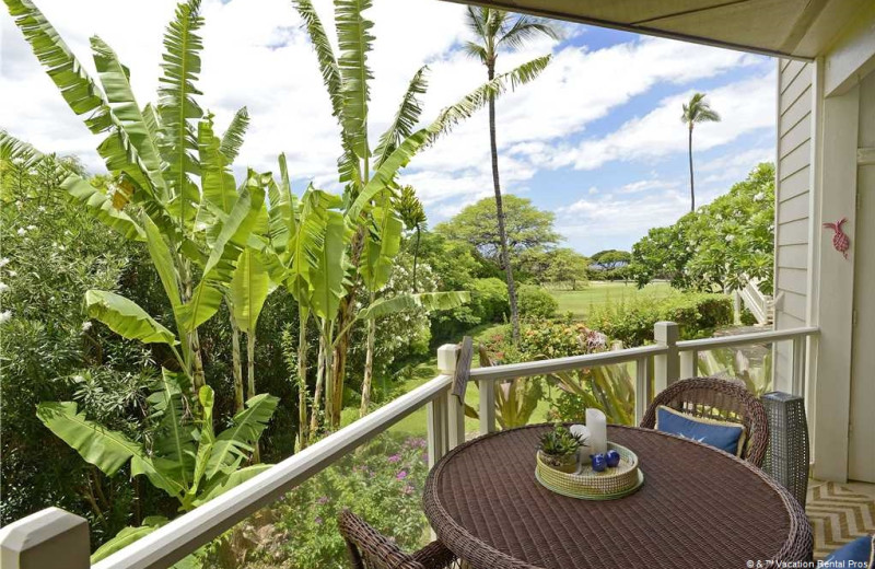 Rental balcony at Vacation Rental Pros - Maui.