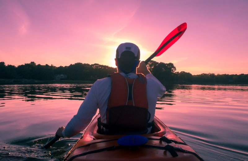 Kayaking at Bakers Narrows Lodge.