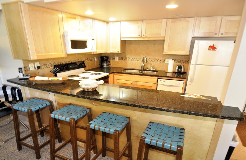 Rental kitchen at Steamboat Lodging Properties.