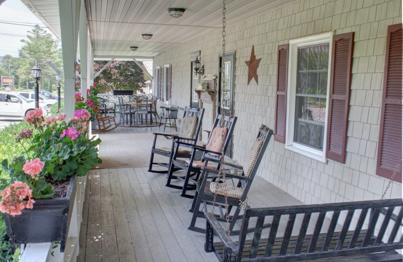 Porch at Little Main Street Inn.