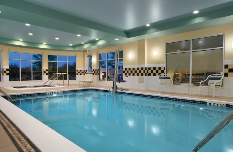 Indoor pool at Hilton Garden Inn Wilkes-Barre.