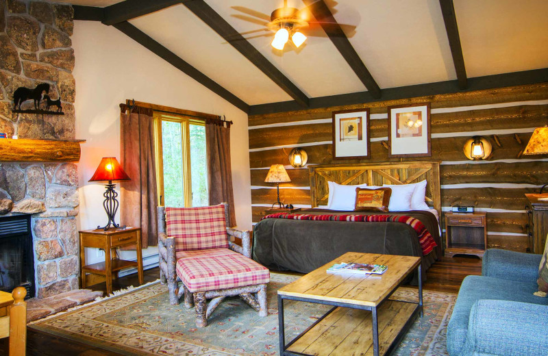 Guest room at C Lazy U Ranch.