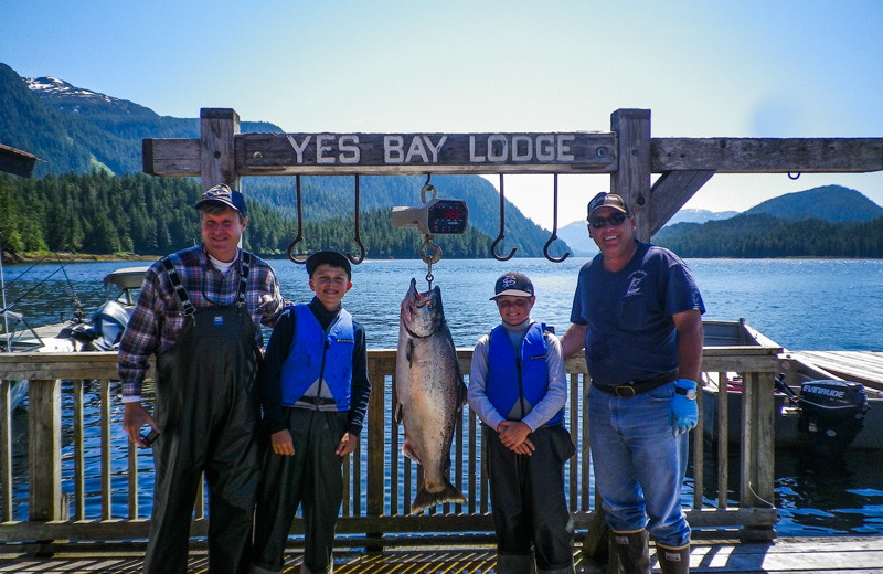 Fishing at Yes Bay Lodge.