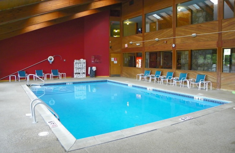 Indoor pool at Fireside Inn & Suites at Lake Winnipesaukee.