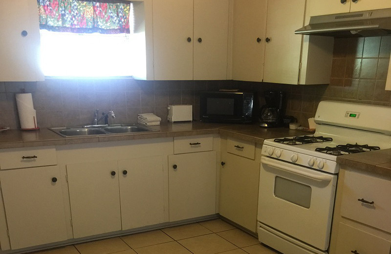 Guest kitchen at Rio Vista Resort.