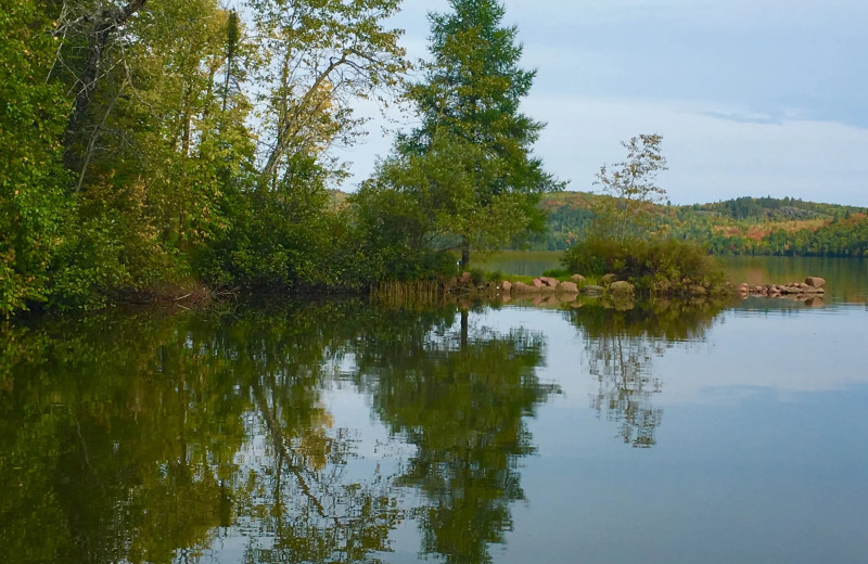 Lake view at Lax Lake Resort.