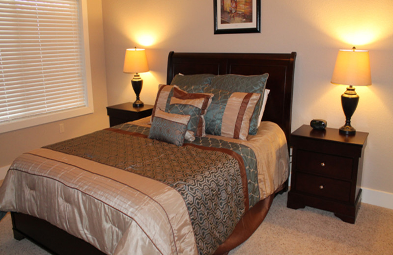 Rental bedroom at Treehouse on the Lake.