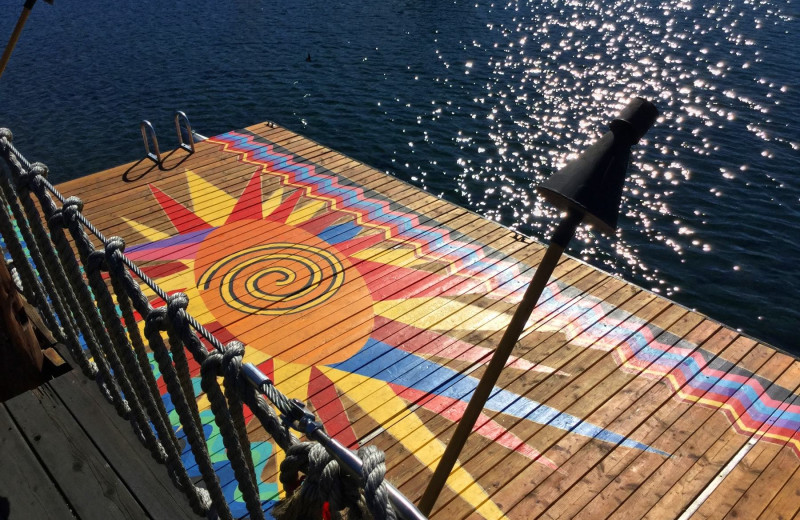 Dock at Elk Lake Resort.