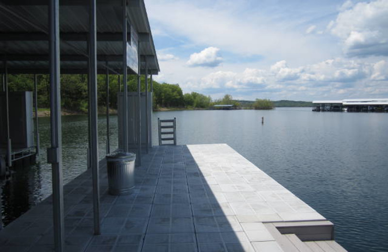 Fishing pier at Vickery Resort On Table Rock Lake.