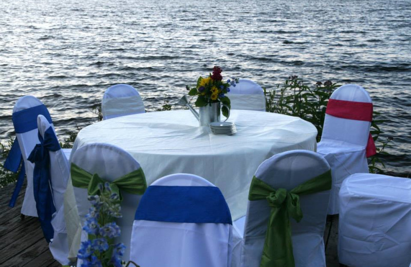 Wedding reception at Lakewoods Resort.