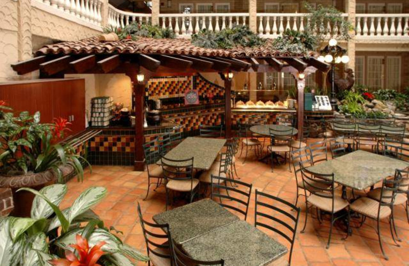 Dining area at Embassy Suites Bloomington.