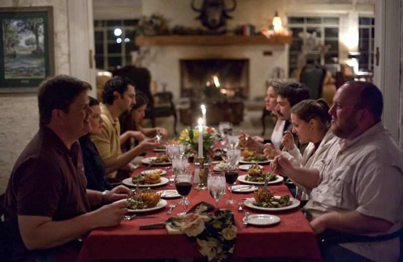Dining at Joshua Creek Ranch.