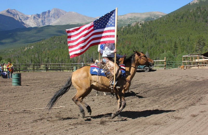 Horseback riding at Wind River Ranch.