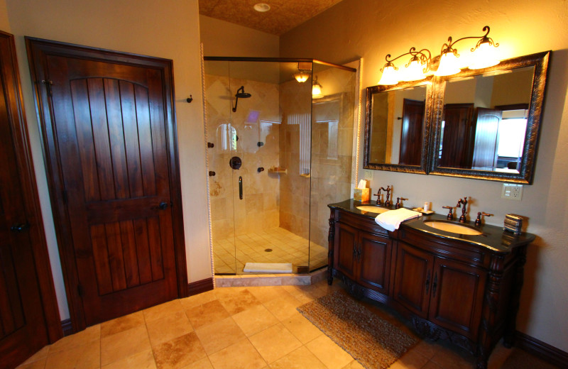 Suite bathroom at D'Monaco Luxury Resort.