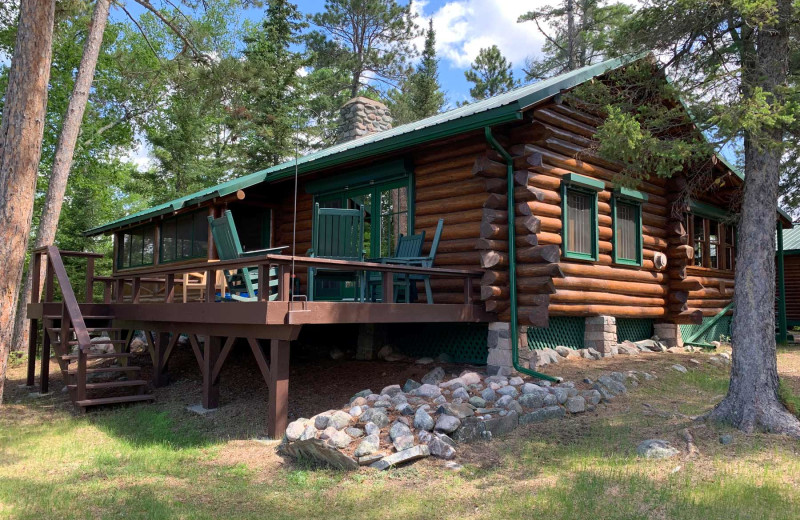 Private cabin at River Bend's Resort & Walleye Inn.