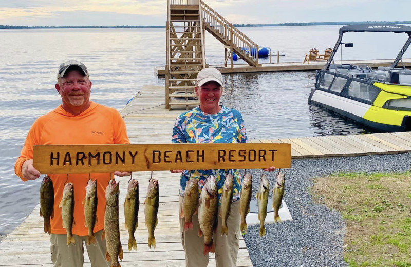 Fishing at Harmony Beach Resort.